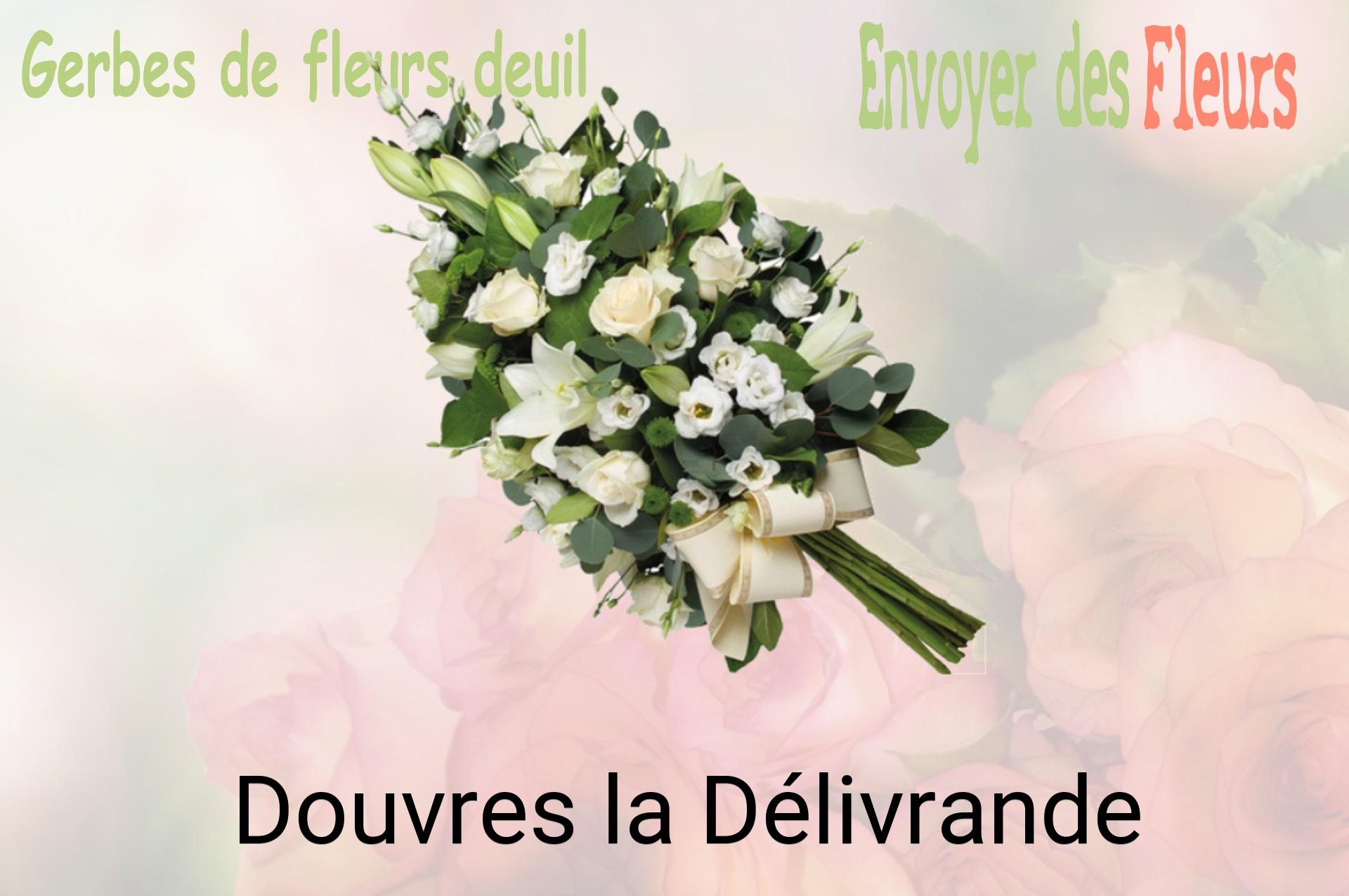 Gerbe de fleurs de deuil livrée à Douvres-la-Délivrande